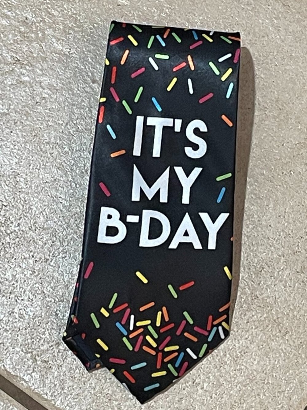 EUC Tie IT'S MY B'DAY Amscan BIRTHDAY